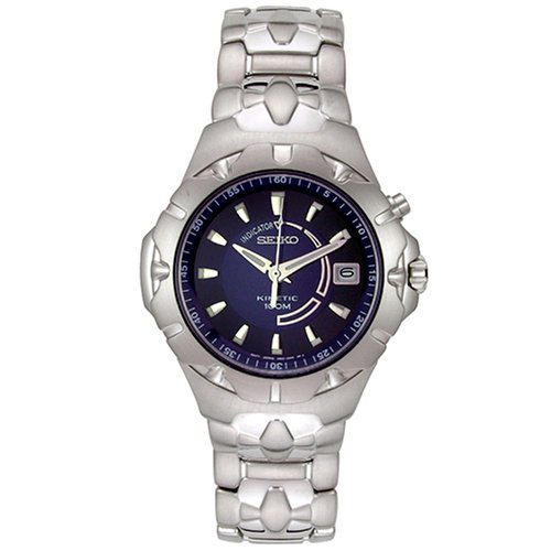 AAA 1:1 Replica Seiko-Usa Watches Blue Dial Kinetic SKA193 Watch