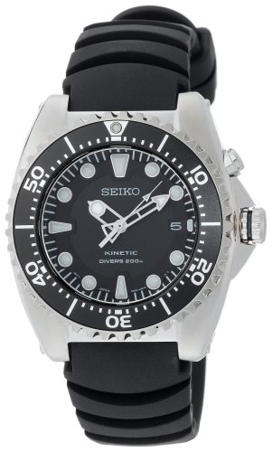 AAA 1:1 Replica Seiko-Usa Mens Watches Black Dial Kinetic 45MM SKA413 Watch