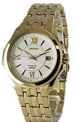 AAA 1:1 Replica Seiko-Kinetic Mens Watches White Dial Kinetic 41MM SKA440P1 Watch