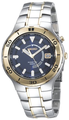 AAA 1:1 Replica Seiko-Usa Watches Blue Dial Kinetic 42MM SKA442 Watch