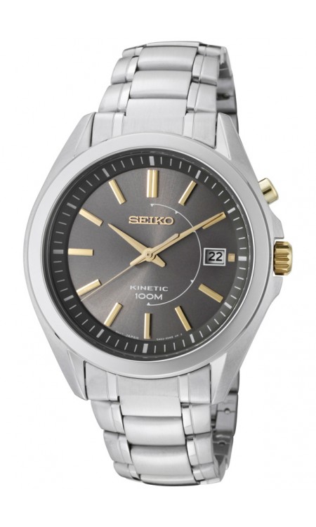 AAA 1:1 Replica Seiko-Kinetic Mens Watches Gray Dial Kinetic 41MM SKA527P1 Watch