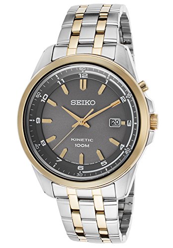 AAA 1:1 Replica Seiko-Kinetic Mens Watches Gray Dial Kinetic 42MM SKA634P1 Watch