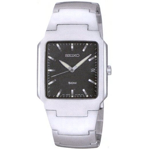 AAA 1:1 Replica Seiko-Usa Mens Watches Black Dial Quartz 32MM SKK281 Watch