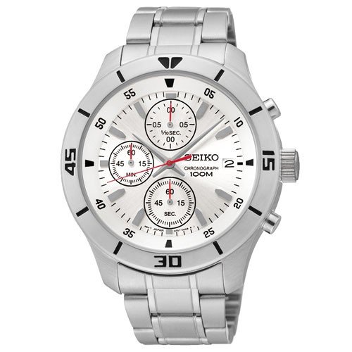 AAA 1:1 Replica Seiko Mens Watches Silver Dial Quartz 42MM SKS397P1 Watch