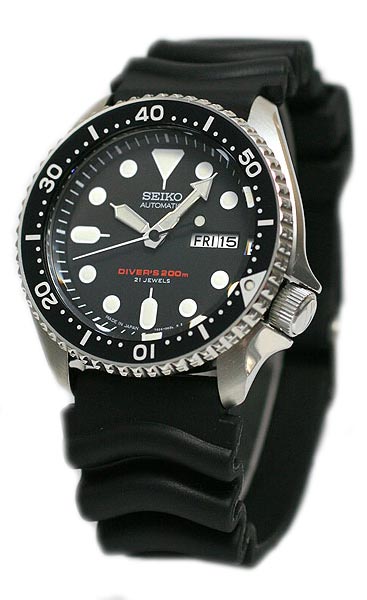 AAA 1:1 Replica Seiko-Diver Mens Watches Black Dial automatic SKX007J1 Watch