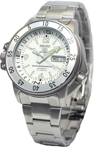 AAA 1:1 Replica Seiko-5 Mens Watches White Dial automatic SKZ207K1 Watch