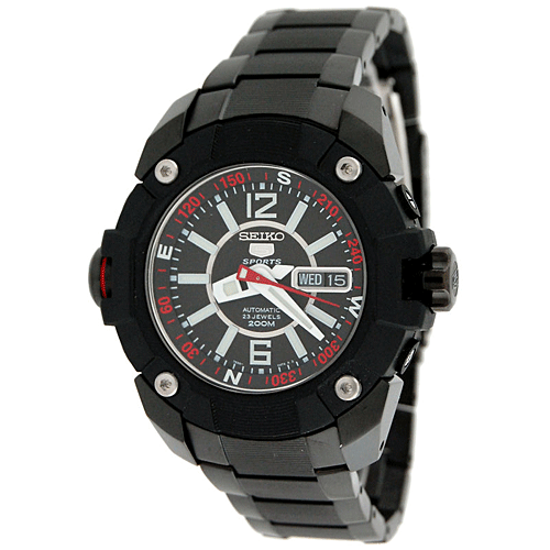 AAA 1:1 Replica Seiko-5-Sports Mens Watches Black Dial Automatic 50MM SKZ267K1 Watch