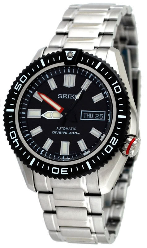 AAA 1:1 Replica Seiko-Diver Mens Watches Black Dial Automatic SKZ325K1 Watch
