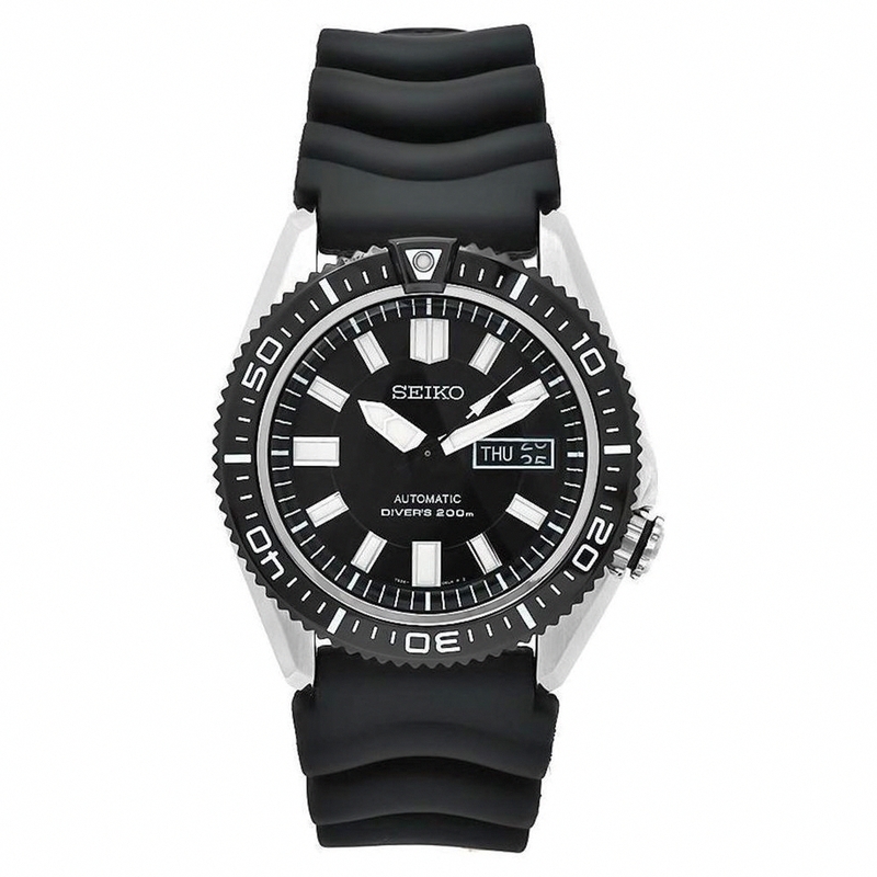 AAA 1:1 Replica Seiko-Diver Mens Watches Black Dial Automatic 45MM SKZ327J1 Watch