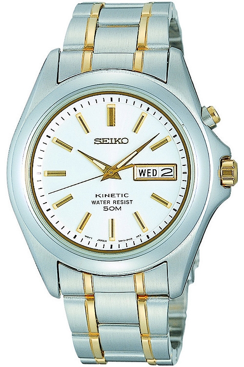 AAA 1:1 Replica Seiko-Kinetic Mens Watches Silver Dial Automatic 37MM SMY085P1 Watch