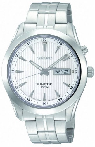 AAA 1:1 Replica Seiko-Kinetic Mens Watches Silver Dial Kinetic SMY101P1 Watch