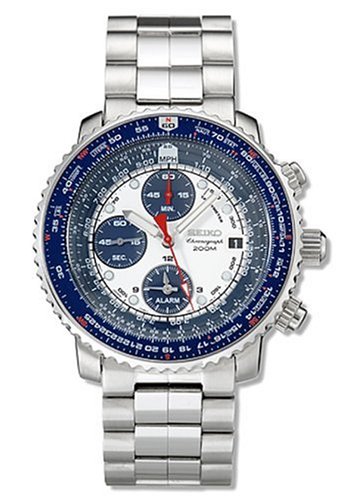 AAA 1:1 Replica Seiko-Chronograph Mens Watches Blue Dial Quartz SNA413P1 Watch