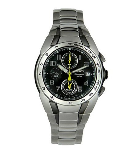 AAA 1:1 Replica Seiko-Usa Mens Watches Black Dial Quartz SNA473 Watch