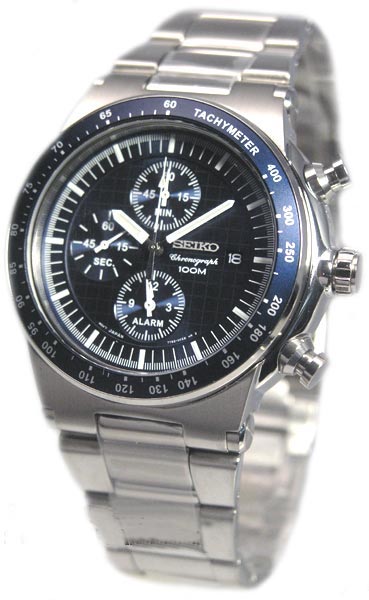 AAA 1:1 Replica Seiko-Chronograph Mens Watches Blue Dial Quartz SNAA43P1 Watch