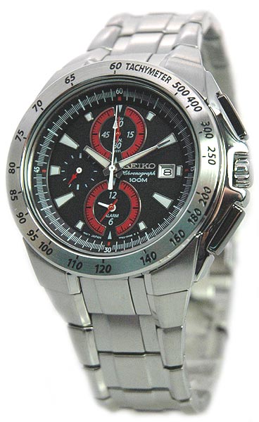 AAA 1:1 Replica Seiko-Chronograph Mens Watches Black Dial quartz SNAB07P1 Watch