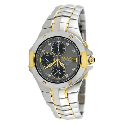AAA 1:1 Replica Seiko-Usa Mens Watches Black Dial Quartz 39MM SNAB32 Watch