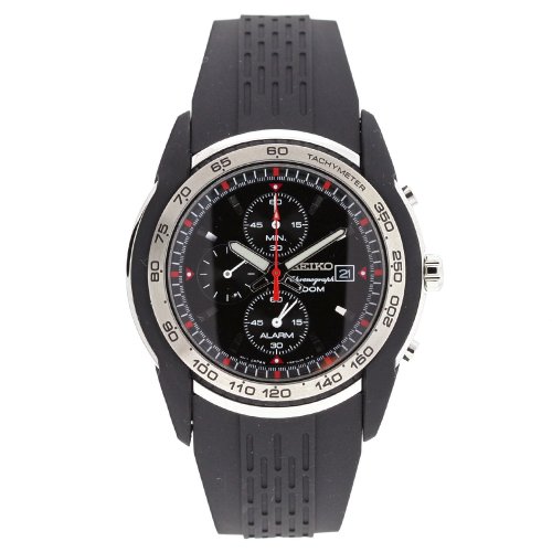 AAA 1:1 Replica Seiko Mens Watches Black Dial Quartz 45MM SNAC01 Watch