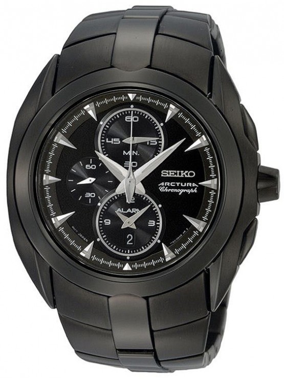 AAA 1:1 Replica Seiko-Arctura Mens Watches Black Dial Quartz 45MM SNAD11P1 Watch