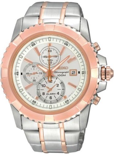 AAA 1:1 Replica Seiko-Chronograph Mens Watches Silver Dial Quartz 46MM SNAE08P1 Watch