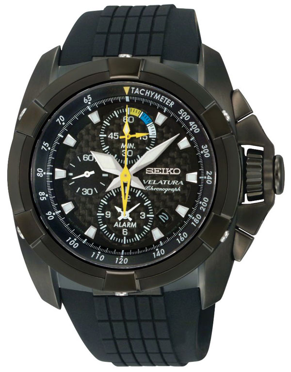 AAA 1:1 Replica Seiko-Velatura Mens Watches Black Dial Quartz 45MM SNAE17P1 Watch