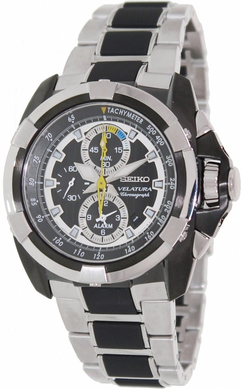 AAA 1:1 Replica Seiko-Velatura Mens Watches Black Dial Quartz 44MM SNAE21P1 Watch