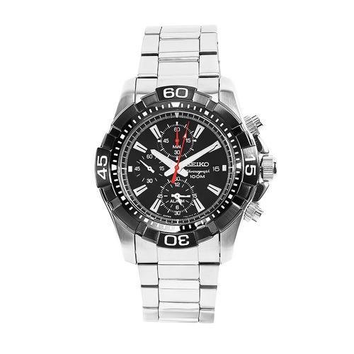 AAA 1:1 Replica Seiko-Chronograph Mens Watches Black Dial SNAE25P1 Watch