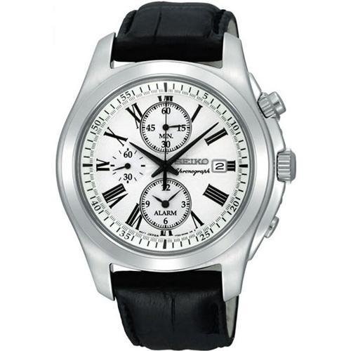 AAA 1:1 Replica Seiko-Chronograph Mens Watches Silver Dial Quartz SNAE29P2 Watch