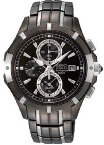 AAA 1:1 Replica Seiko-Usa Mens Watches Black Dial Quartz 41MM SNAE57 Watch