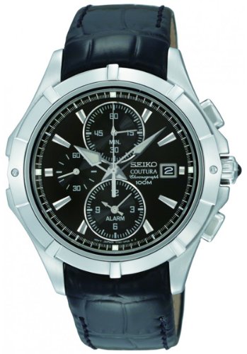 AAA 1:1 Replica Seiko-Coutura Mens Watches Black Dial Quartz 41MM SNAE73P2 Watch