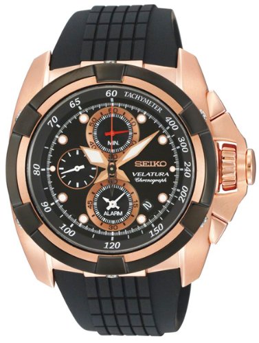 AAA 1:1 Replica Seiko-Velatura Mens Watches Black Dial Quartz 42MM SNAE76P1 Watch
