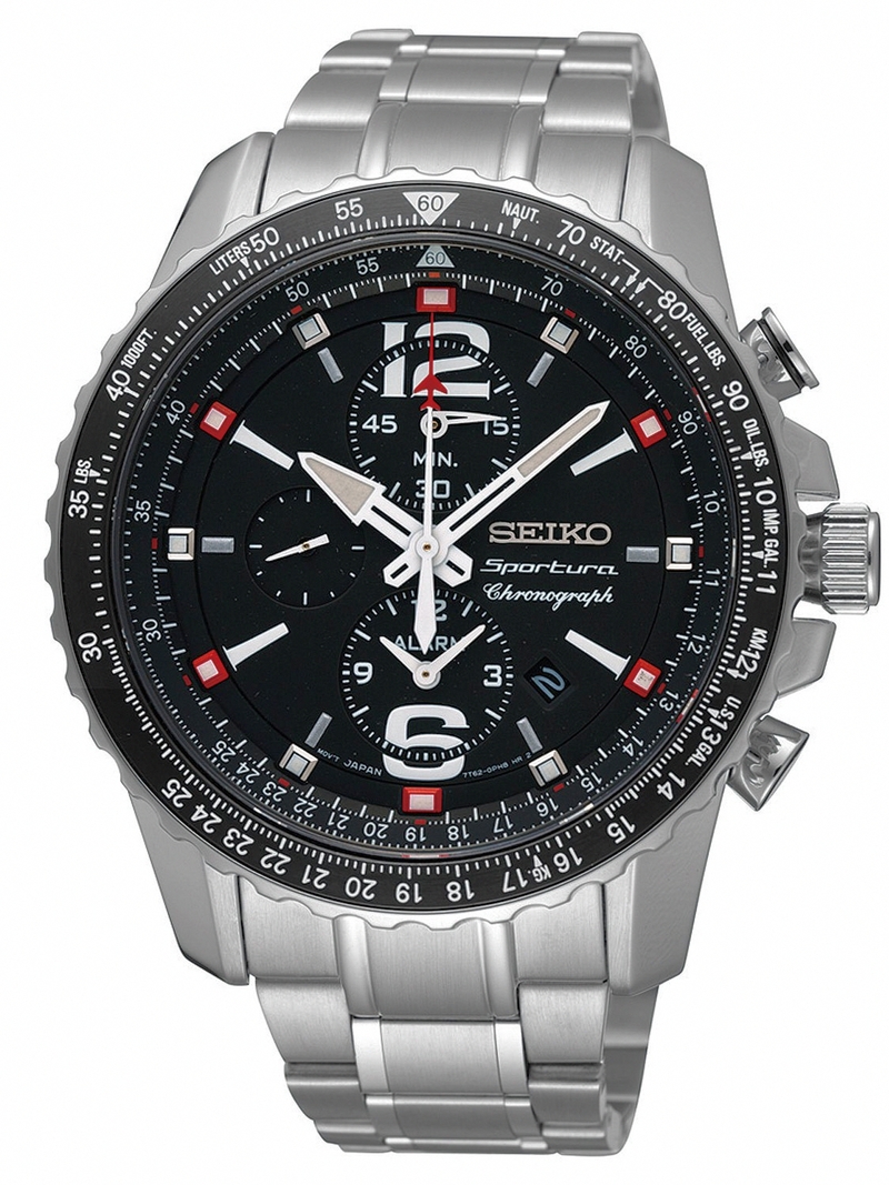 AAA 1:1 Replica Seiko Mens Watches Black Dial Quartz 44MM SNAE95P1 Watch