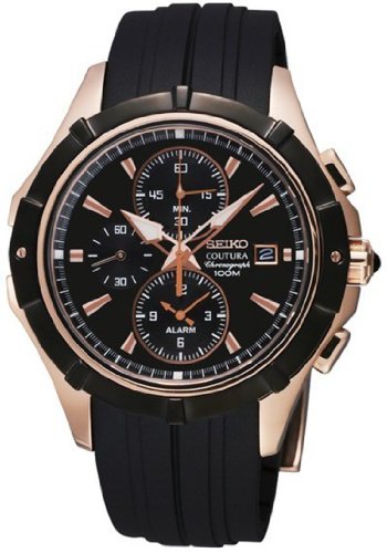 AAA 1:1 Replica Seiko-Coutura Mens Watches Black Dial Quartz 40.60MM SNAF14P1 Watch