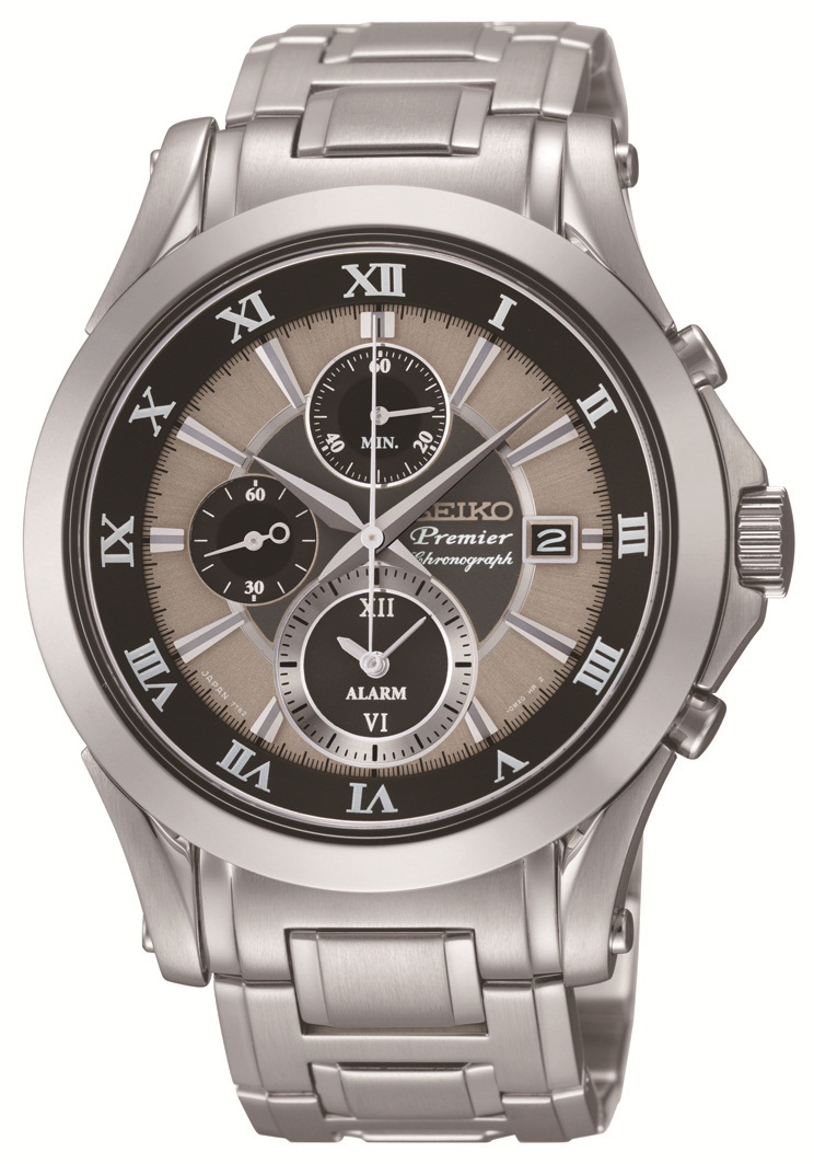 AAA 1:1 Replica Seiko-Premier Mens Watches Silver Dial Quartz 42MM SNAF17P1 Watch