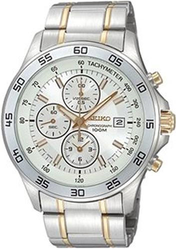 AAA 1:1 Replica Seiko-Alarm-Chronograph Mens Watches White Dial Quartz SNDA77P1 Watch