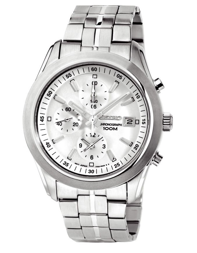 AAA 1:1 Replica Seiko-Chronograph Mens Watches White Dial Quartz 40MM SNDA85P1 Watch