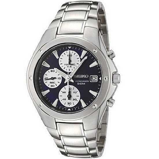 AAA 1:1 Replica Seiko-Chronograph Mens Watches Black Dial Quartz 44MM SNDA97P1 Watch