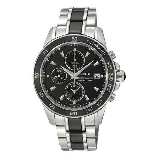 AAA 1:1 Replica Seiko-Sportura Ladies Watches Black Dial Quartz 37MM SNDX97P1 Watch