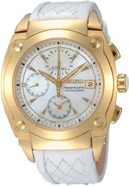 AAA 1:1 Replica Seiko-Sportura Ladies Watches Pearl Dial Quartz 42MM SNDZ82P1 Watch