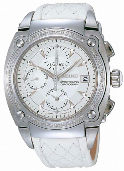 AAA 1:1 Replica Seiko-Sportura Ladies Watches White Dial Quartz 43MM SNDZ83P1 Watch