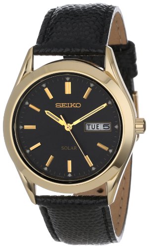 AAA 1:1 Replica Seiko-Usa Mens Watches Black Dial Solar 37MM SNE054 Watch