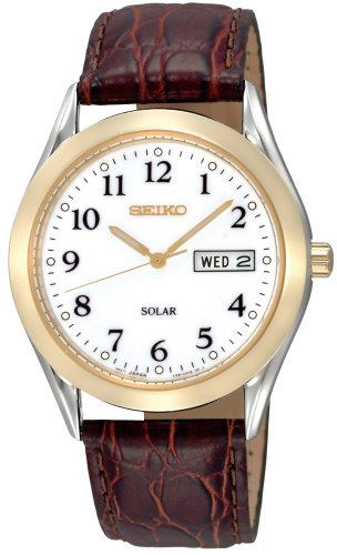 AAA 1:1 Replica Seiko Mens Watches White Dial Solar 37MM SNE056 Watch