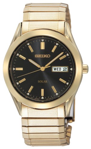 AAA 1:1 Replica Seiko-Usa Mens Watches Black Dial Quartz 37MM SNE060 Watch