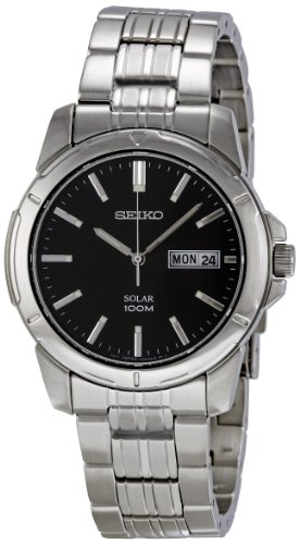 AAA 1:1 Replica Seiko Mens Watches Black Dial Quartz 41MM SNE093 Watch