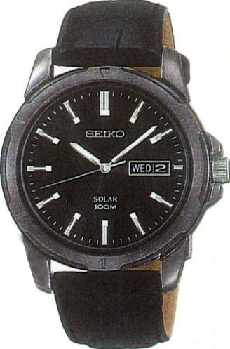 AAA 1:1 Replica Seiko Mens Watches Black Dial Automatic SNE097P1 Watch