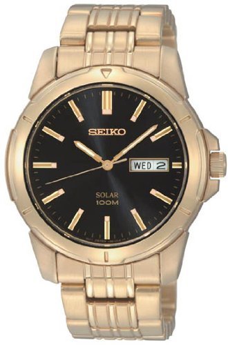 AAA 1:1 Replica Seiko Mens Watches Black Dial Solar 39MM SNE100P9 Watch