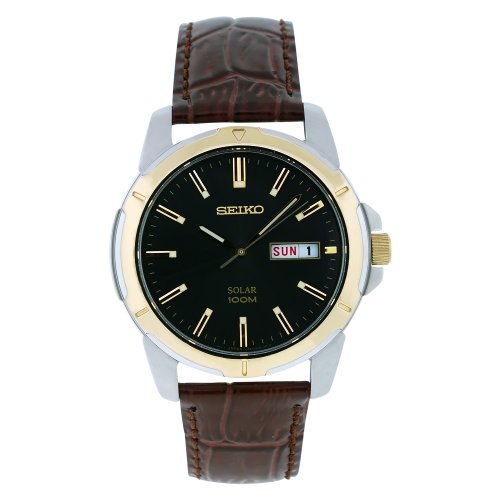 AAA 1:1 Replica Seiko-Usa Mens Watches Black Dial Solar 40MM SNE102 Watch