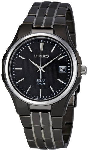 AAA 1:1 Replica Seiko-Usa Mens Watches Black Dial Quartz 39MM SNE125 Watch