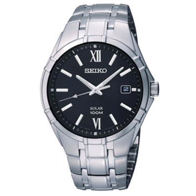 AAA 1:1 Replica Seiko-Solar Mens Watches Black Dial Solar 36MM SNE127P1 Watch