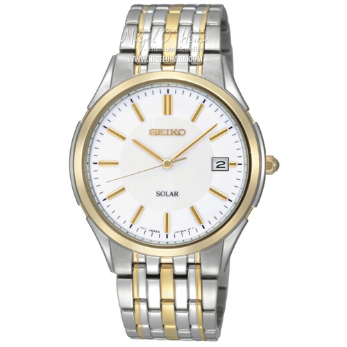 AAA 1:1 Replica Seiko-Solar Mens Watches White Dial Solar 36MM SNE136P1 Watch
