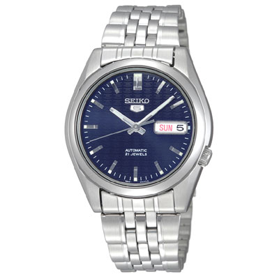 AAA 1:1 Replica Seiko-5 Mens Watches Blue Dial Japanese automatic 37MM SNK357K1 Watch